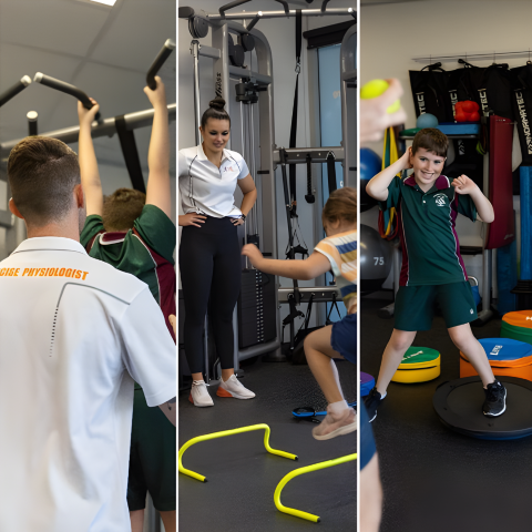 kids doing calisthenics